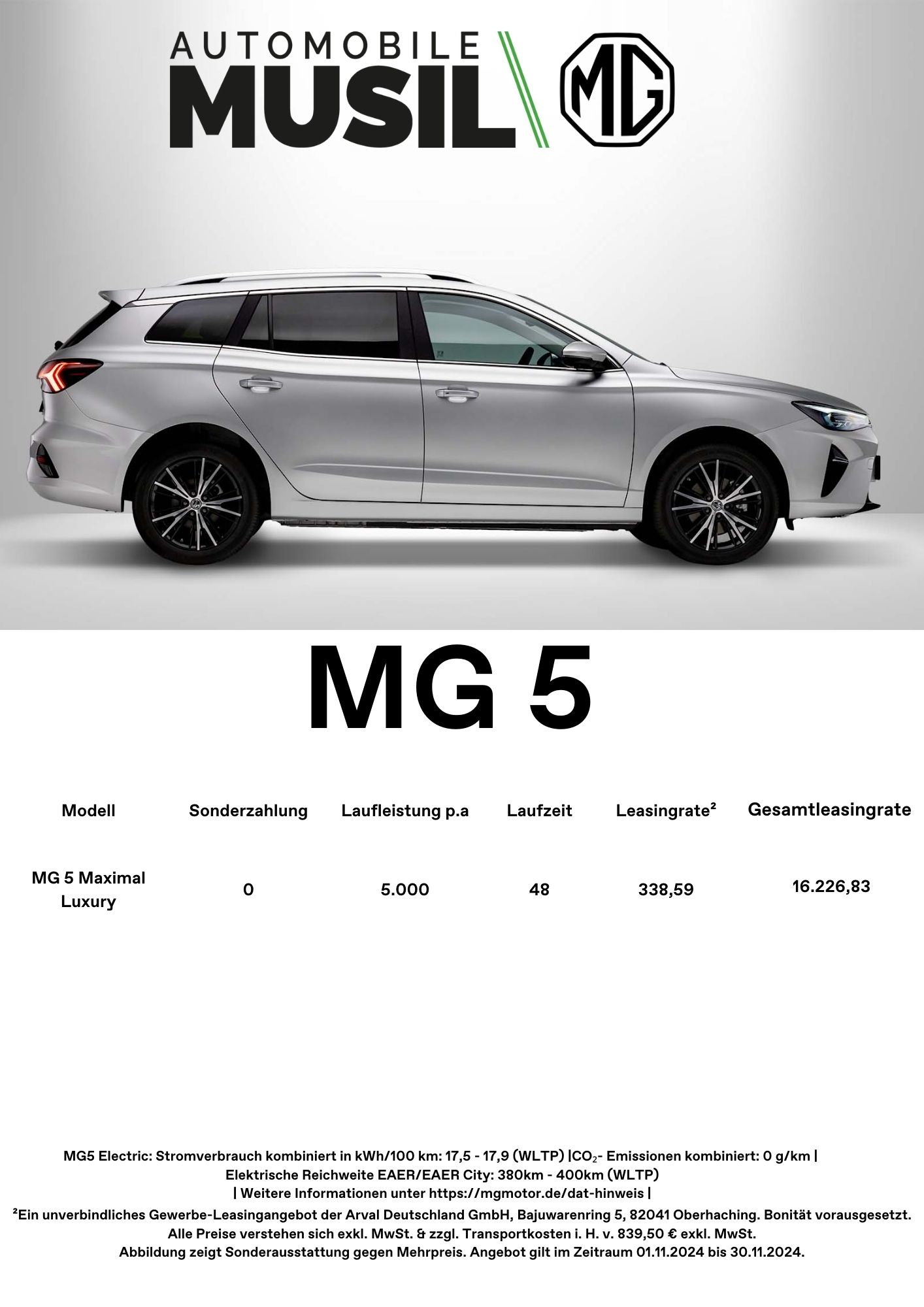 MG 5 Gewerbeleasing