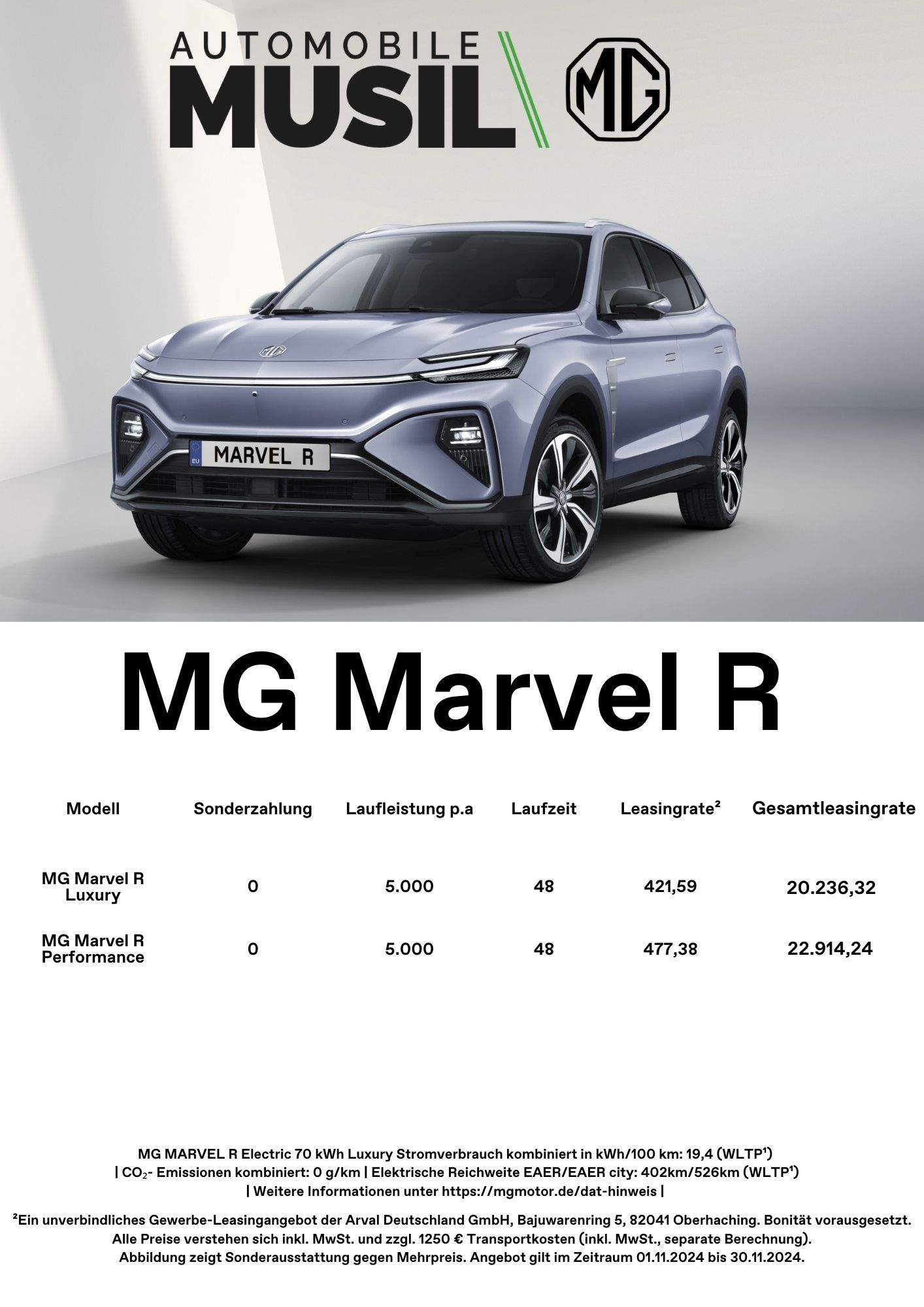 MG Marvel R Gewerbeleasing